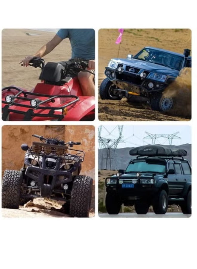 AROAQ Motorcycle Spotlight LED Headlights Yellow White 3000k 6000K Auxiliary Faro LED Moto Assemblies Lamp 12V Driving Fog Light 2Pcs - Image 5