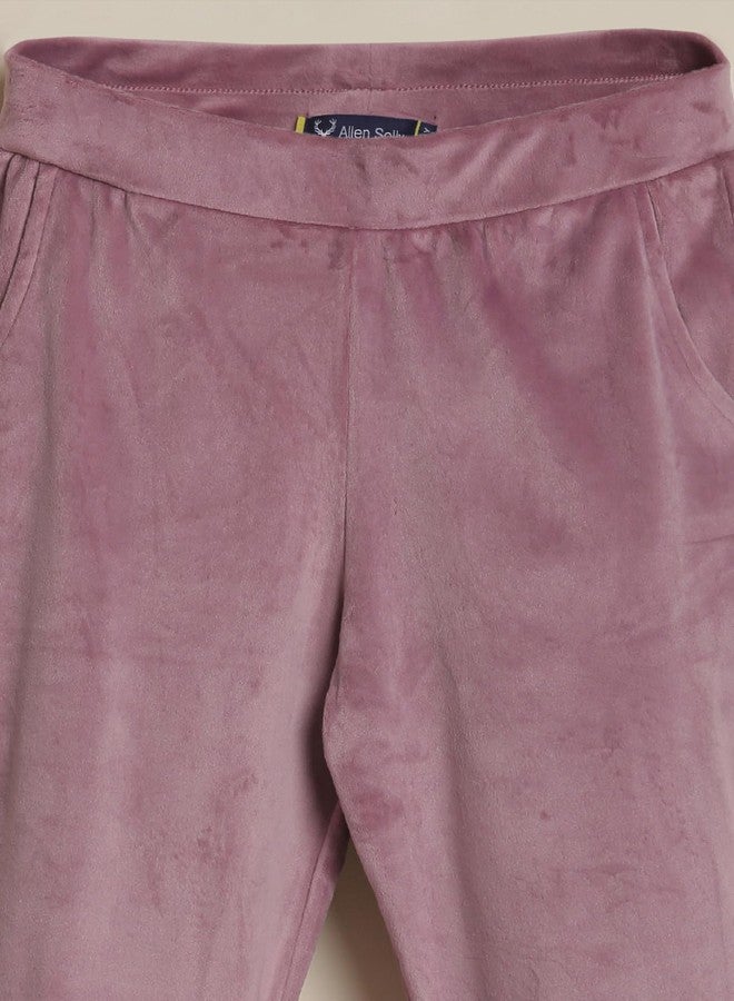 Allen Solly Girl's Regular Pants (AGTFCBTBO43247_Pink - Image 3