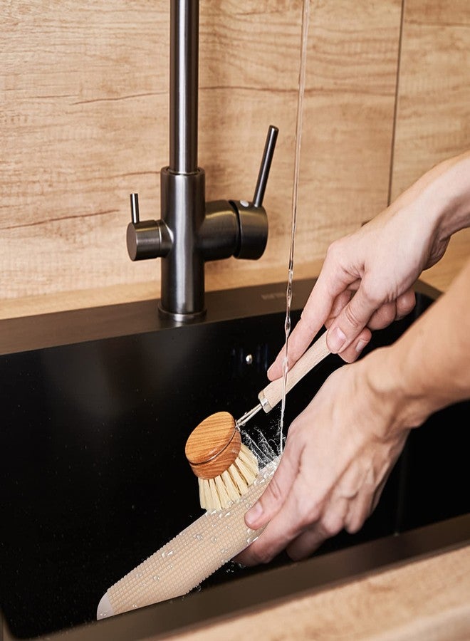 Mockery ABS Plastic Non Stick Kitchen Rolling Pin Fondant Dumpling Skin Bread Dough Roller Tools, Dough Roller Plastic Pastry Dumplings Making Rolling Pole for Pizza Pasta, Kitchen Supply (Cream) - Image 4