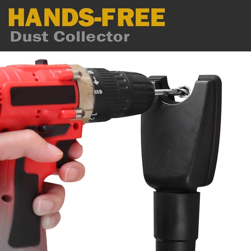 GION Electric Hammer and Drill Dust Collector Drill Dust Cover Collector Scalable Rubber Dustproof Dust Catcher Tools from Drill Hole 1Pcs - Image 3