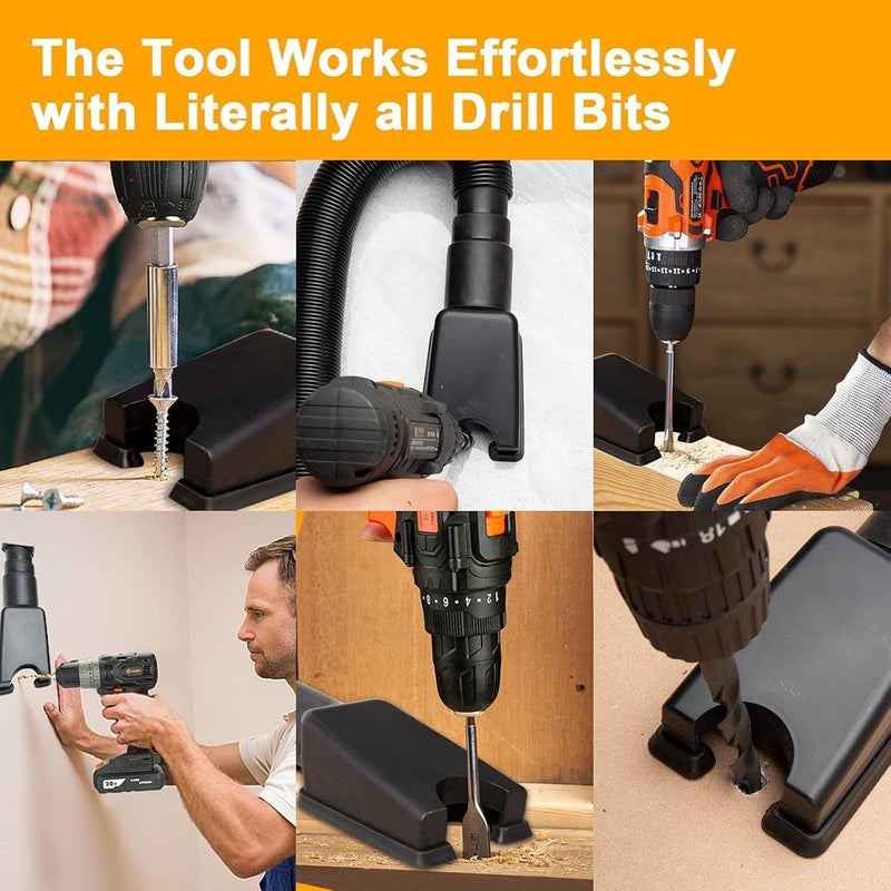 GION Electric Hammer and Drill Dust Collector Drill Dust Cover Collector Scalable Rubber Dustproof Dust Catcher Tools from Drill Hole 1Pcs - Image 5