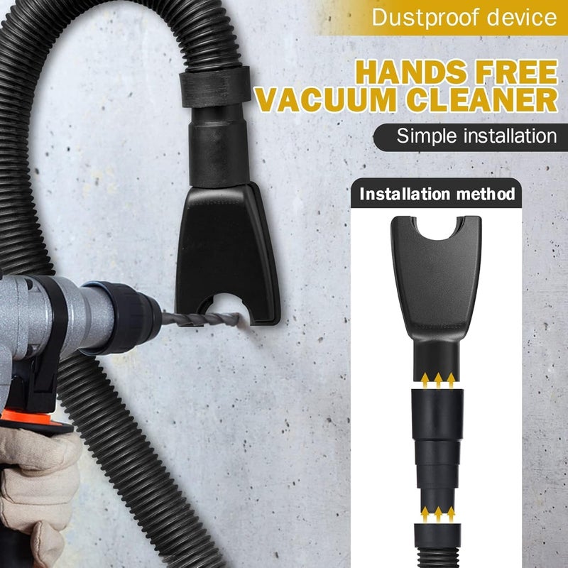 GION Electric Hammer and Drill Dust Collector Drill Dust Cover Collector Scalable Rubber Dustproof Dust Catcher Tools from Drill Hole 1Pcs - Image 2