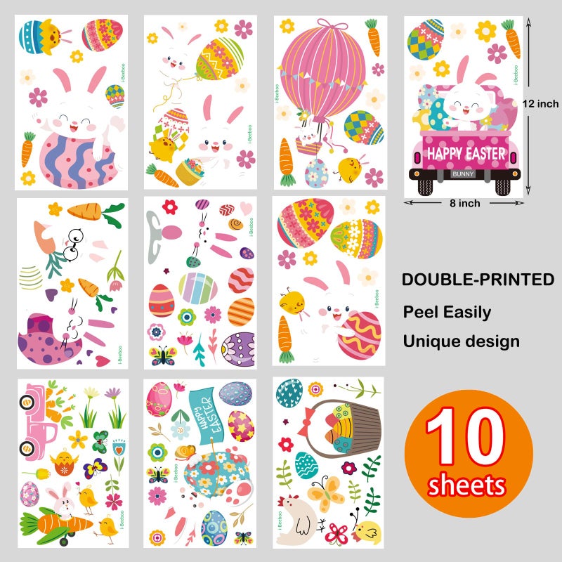 i-Beeboo Easter Window Clings Decorations for Glass Window Stickers Decal - Image 3