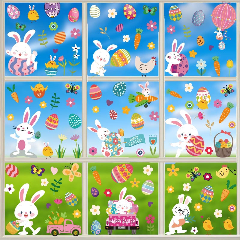 i-Beeboo Easter Window Clings Decorations for Glass Window Stickers Decal - Image 2