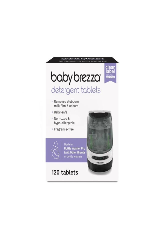 Baby Brezza Official Detergent Soap Tablets for Baby Brezza Bottle Washer Pro, 120 Tablets - Image 1