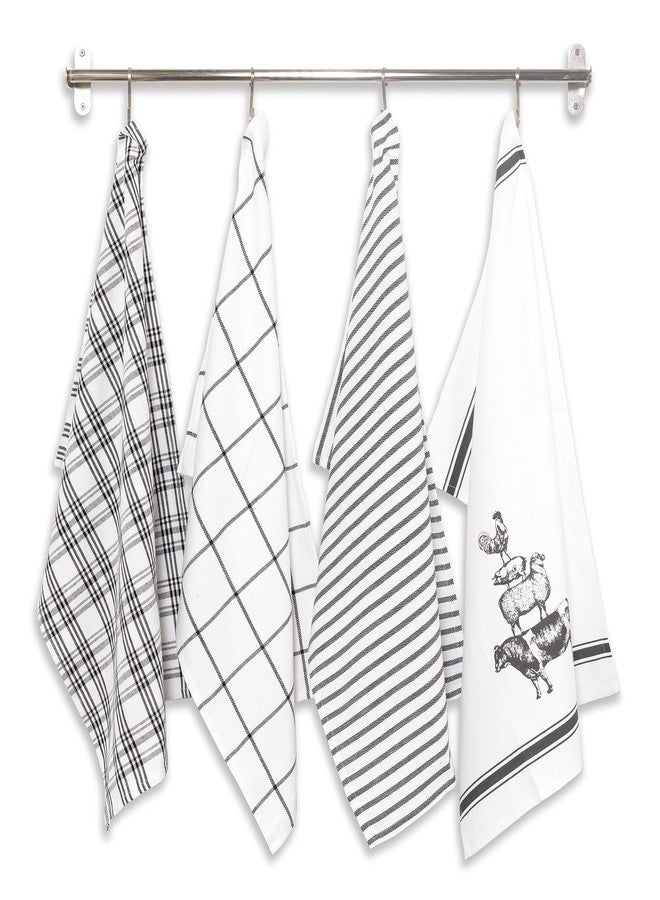 كاف هوم مناشف مطبخ من KAF Home Pantry بتصميم حيوانات المزرعة، مقاس 18 × 28 بوصة، طقم من 4 قطع - Image 2