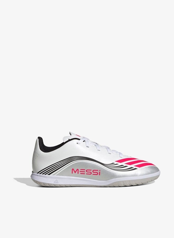 Adidas F50 Messi Club In J Ftwwht/lucred/silvmt Kids' Grey Training Shoes - Image 1