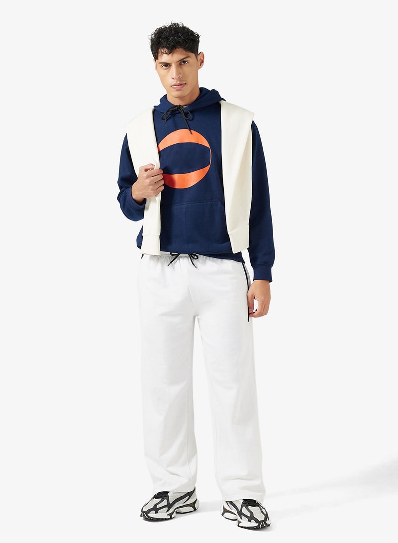 سفنتي فايف بيسيكس بنطلون رياضي فضفاض بخصر مطاطي وجانب مخطط - Image 2