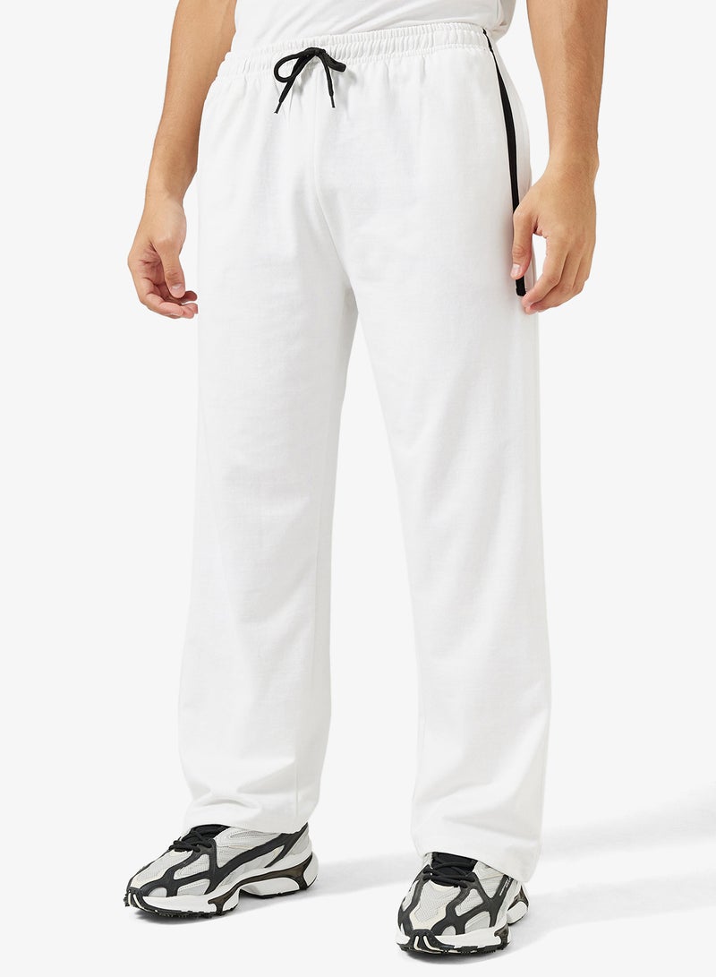 سفنتي فايف بيسيكس بنطلون رياضي فضفاض بخصر مطاطي وجانب مخطط - Image 1