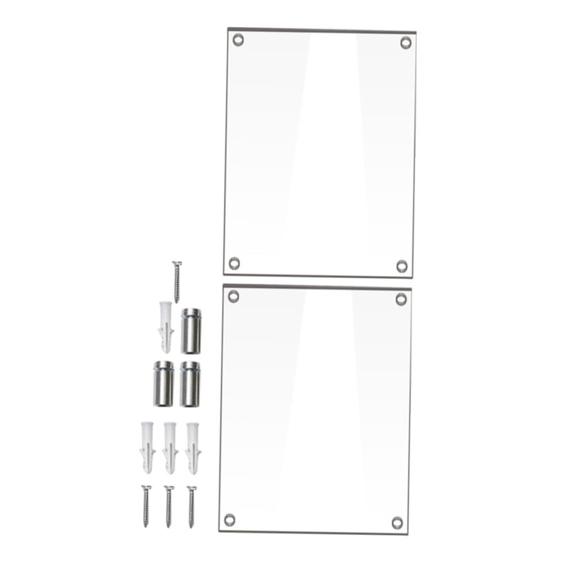 Clear Acrylic Wall Mount Photo Frame Holder 18 20X13 20X1 00CM Modern Decor Display - Image 2