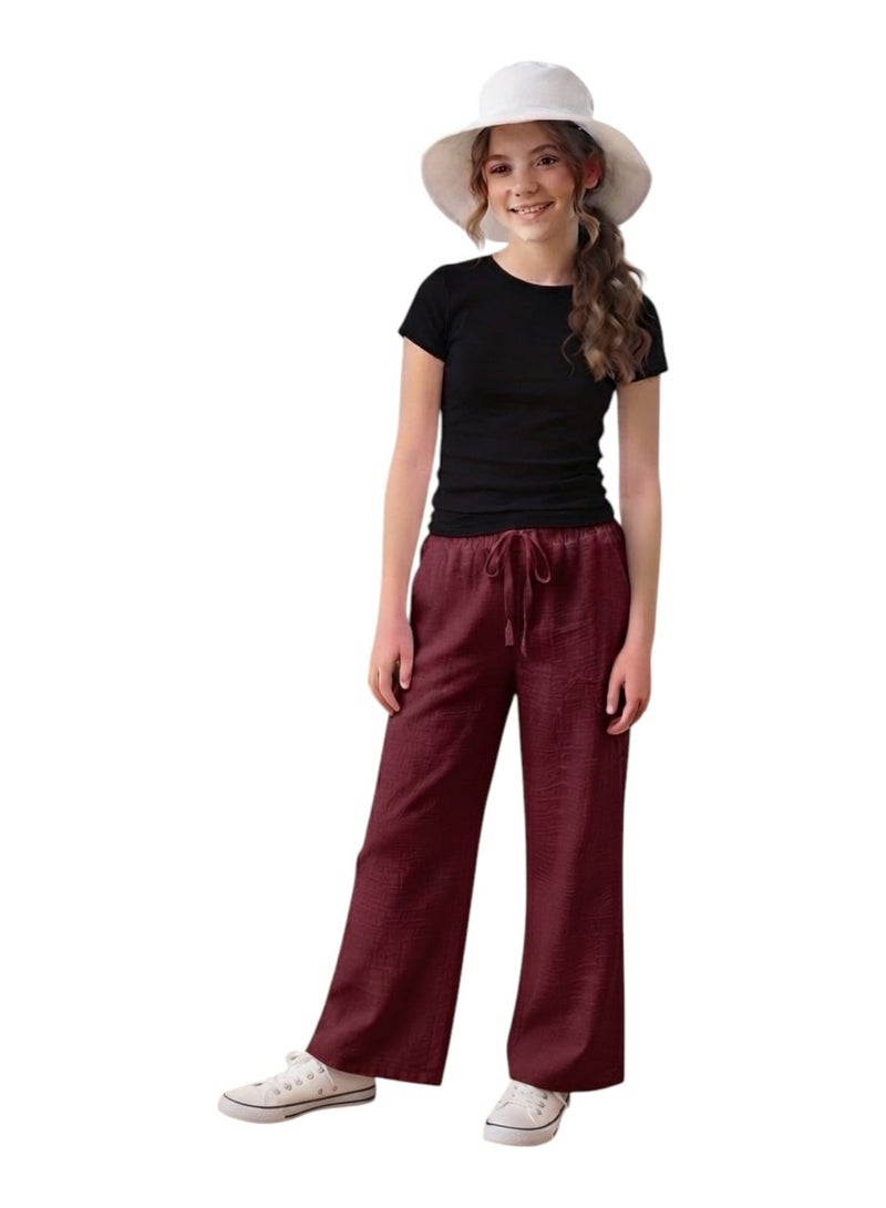 Wide leggings for girls in distinctive colors