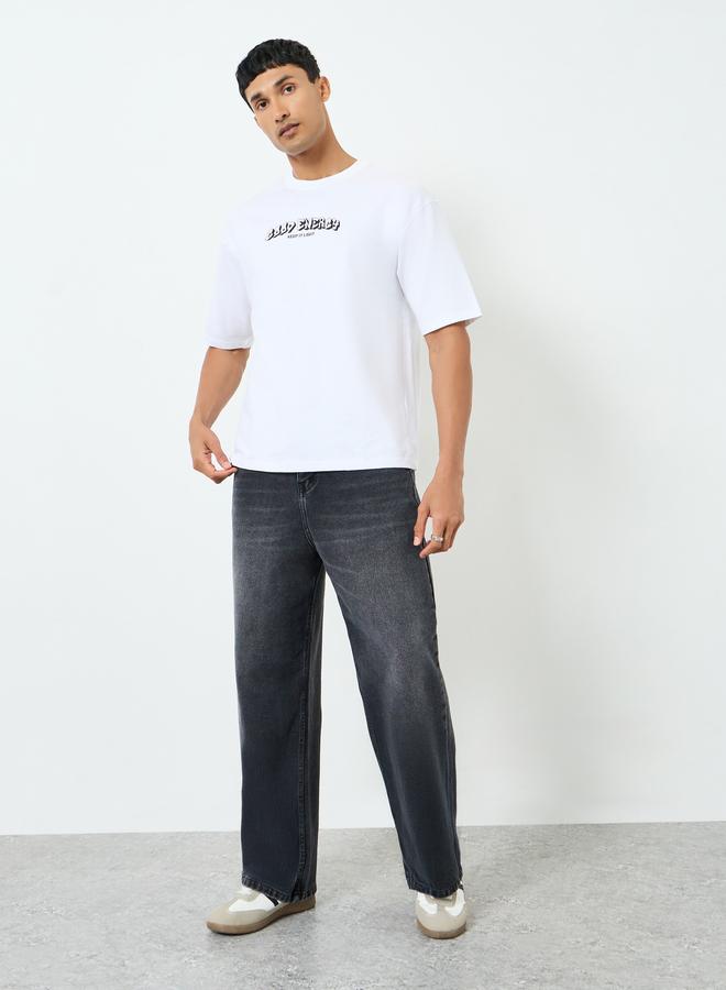 Styli Men Faded Baggy Jeans - Image 2