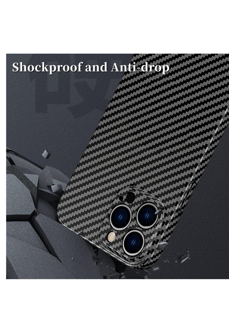 Raxoom Personality Handsome Light Thin Carbon Fiber Pattern PC Phone case Compatible with iPhone 15 Unique Comfortable Cool Shockproof Back Cover - Image 2