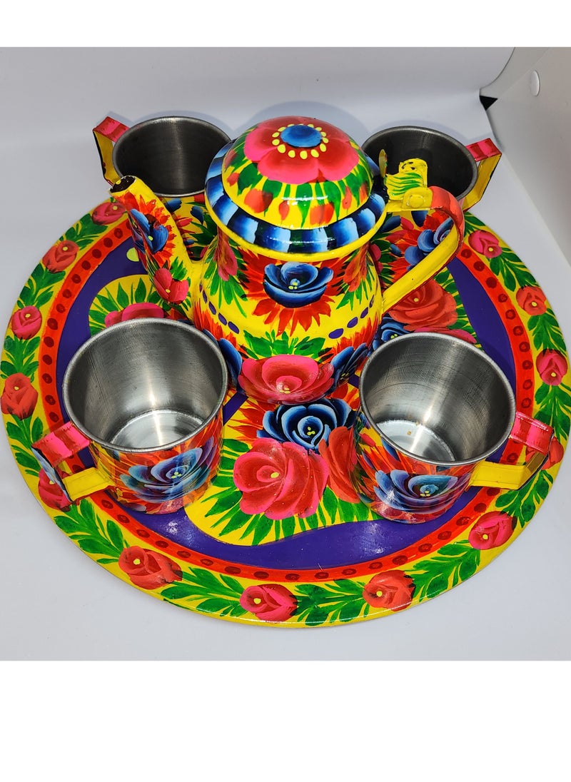 Hand Made Hand Painted Truck Art  Tea Cup Set Made in Pakistan Traditional Truck Art Painting Work Handi Craft - pzsku/Z9CE26DD720638DBCAFEFZ/45/_/1671313544/d8bbd9bc-1b97-411d-bfd1-1391cad06be5