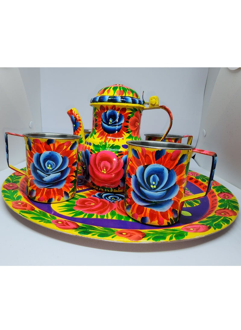 Hand Made Hand Painted Truck Art  Tea Cup Set Made in Pakistan Traditional Truck Art Painting Work Handi Craft - pzsku/Z9CE26DD720638DBCAFEFZ/45/_/1671314064/2ea156d7-b539-443f-99ea-18e6ddc660ab