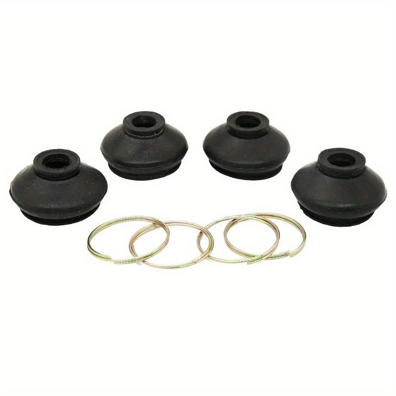 4pcs Black Rubber Steering Tie Rod End Boot Dust Cover For ATV Go Kart - Image 2