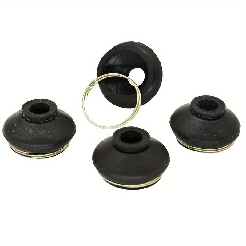 4pcs Black Rubber Steering Tie Rod End Boot Dust Cover For ATV Go Kart - Image 4