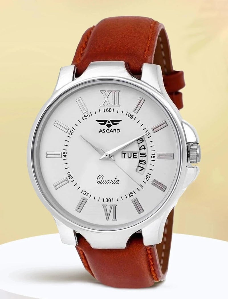 ASGARD Day & Date Feature Watch for Men, Boys-158-DD1 (Brown) - Image 2