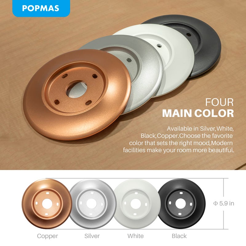 POPMAS Metal Nest Learning Thermostat Wall Plate Compatible with Nest Learning Thermostat 3rd 2nd 1st Generation Silver (Wall Plate Only &2020 Nest Thermostat Can't Be Used) - Image 4
