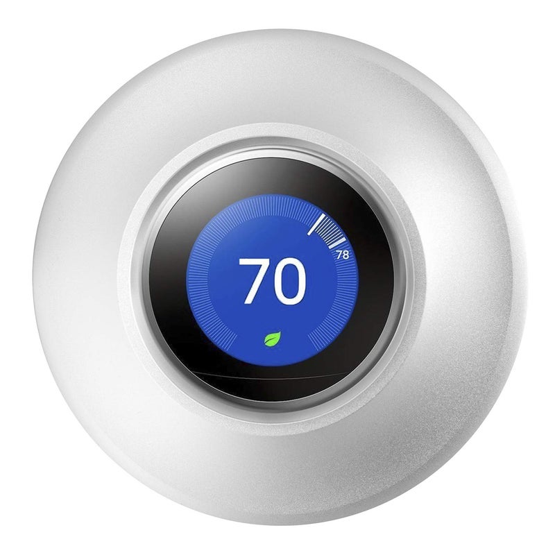 POPMAS Metal Nest Learning Thermostat Wall Plate Compatible with Nest Learning Thermostat 3rd 2nd 1st Generation Silver (Wall Plate Only &2020 Nest Thermostat Can't Be Used) - Image 1