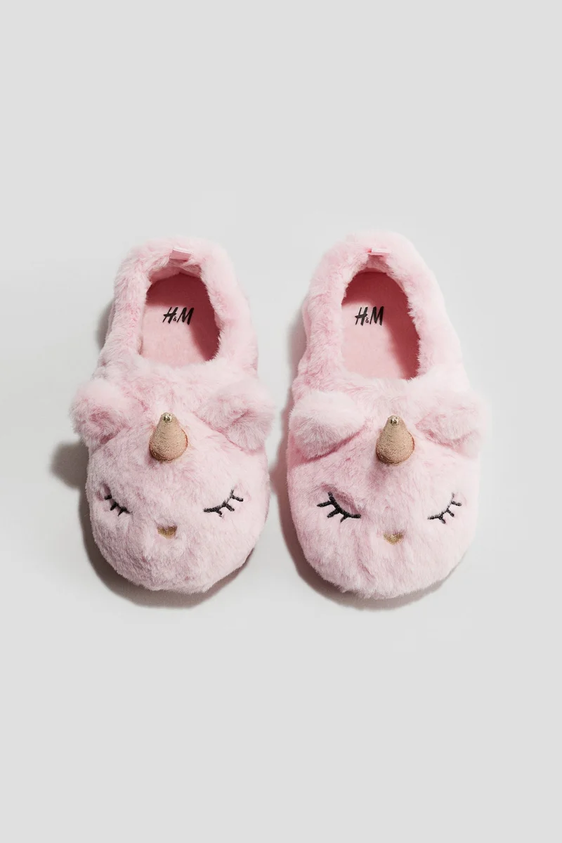 H&M Soft appliquéd slippers