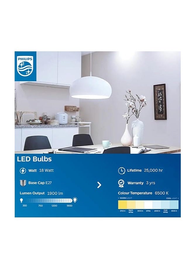 Philips LED Bulbs 18 Watt - White Lighting - 2 Pieces  - Image 2