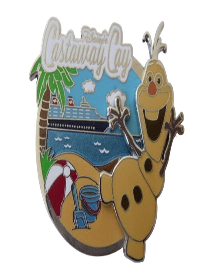 DCL Disney Castaway Cay Olaf Pin Cruise Line - Image 1
