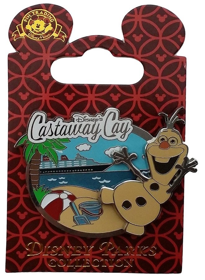 DCL Disney Castaway Cay Olaf Pin Cruise Line - Image 2