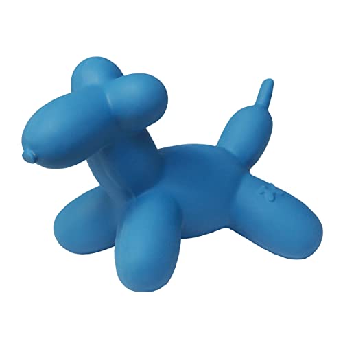Outward Hound by Charming Pet Latex Rubber Balloon Squeaky Dog Toy, Blue, XS - Image 1
