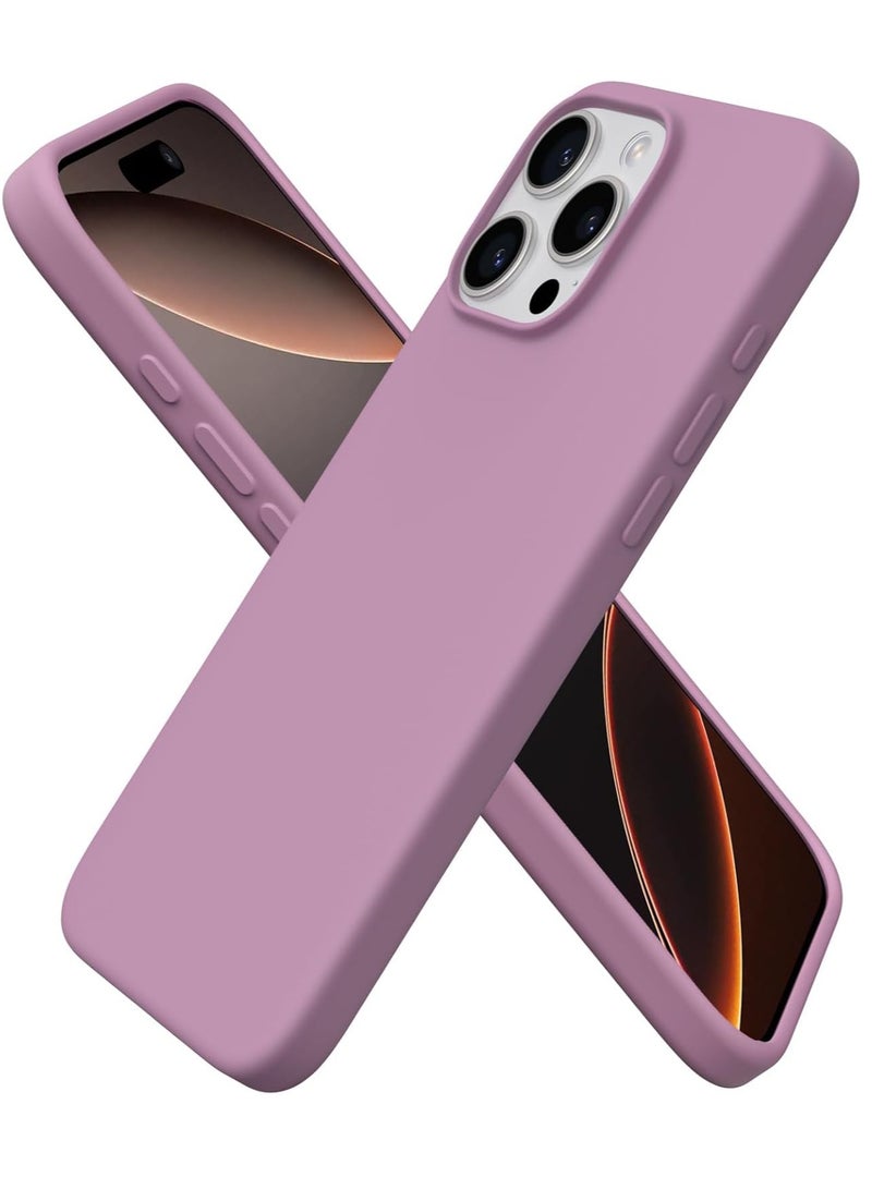 ELTRAZONE Silky Soft Touch Black Currant Case for iPhone 16 Pro Max – Premium Liquid Silicone Bumper - Image 1