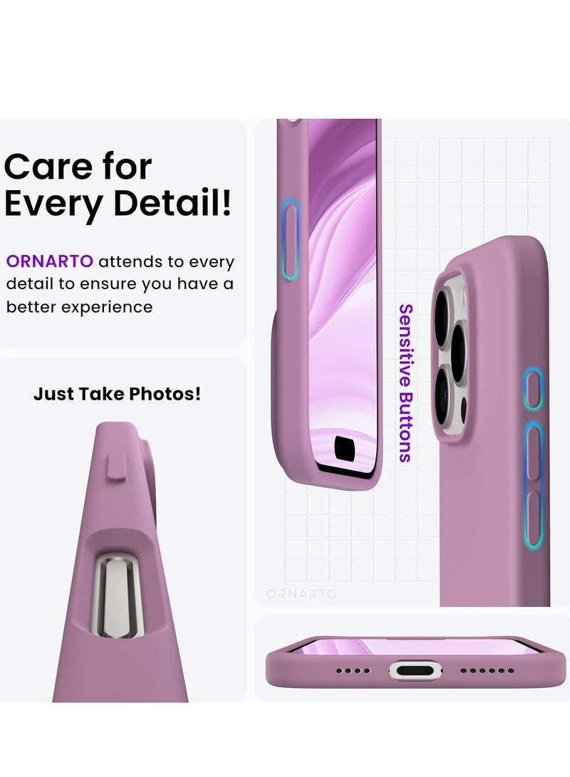 ELTRAZONE Silky Soft Touch Black Currant Case for iPhone 16 Pro Max – Premium Liquid Silicone Bumper - Image 5