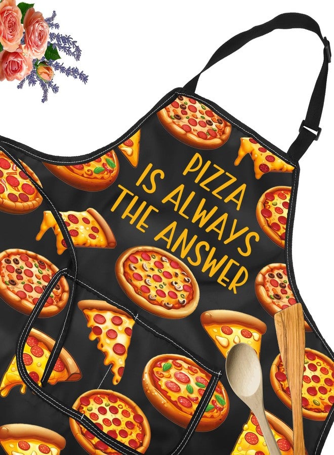 JXGZSO Pizza Cooking Apron Pizza Is Always The Answer Pizzeria Apron With Pocket Italian Pizza Lover Gift Pizza Chef Apron - Image 3