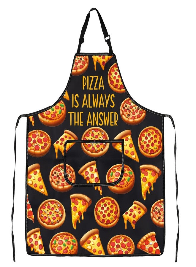 JXGZSO Pizza Cooking Apron Pizza Is Always The Answer Pizzeria Apron With Pocket Italian Pizza Lover Gift Pizza Chef Apron - Image 4