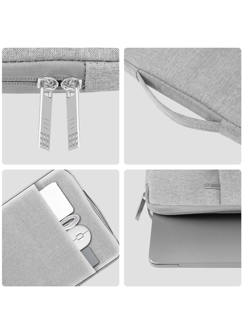 HAWEEL 15.6-17-Inch Sleeve Case Zipper Laptop Handbag(GREY)  - Image 3