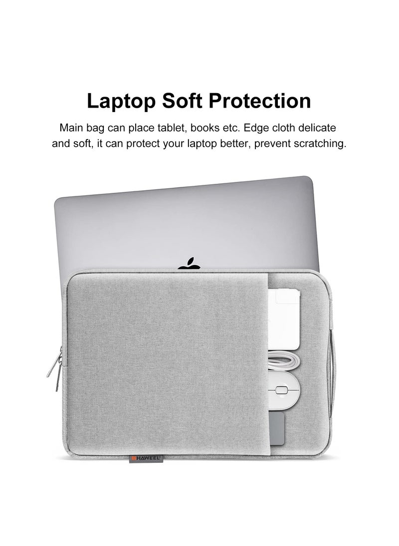 HAWEEL 15.6-17-Inch Sleeve Case Zipper Laptop Handbag(GREY)  - Image 5