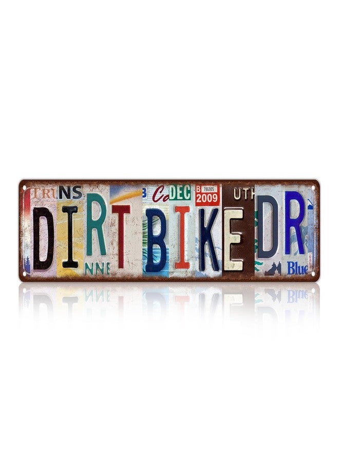 MTsigns Vintage Dirt Bike Dr Metal Tin Signs Street Signs Wall Decor 16 x 4 Inches - Image 1