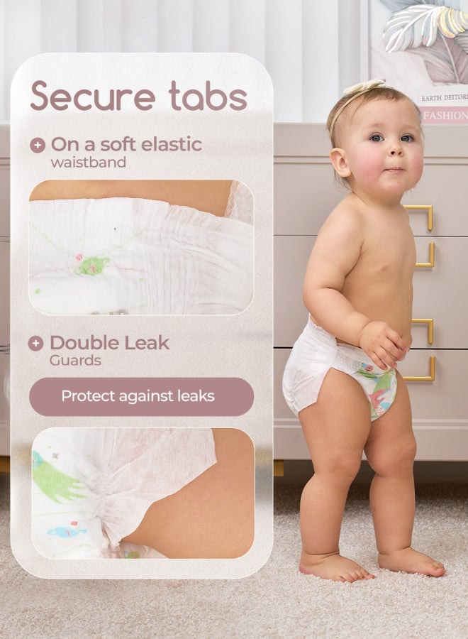YokoSun Premium Baby Diapers, Size 2 / S (3-6 kg), 72 pcs â€“ Ultra-Soft, Hypoallergenic Nappies, Japanese Quality for Baby Skin Care, Leakproof with 12-Hour Dryness Protection - Image 4