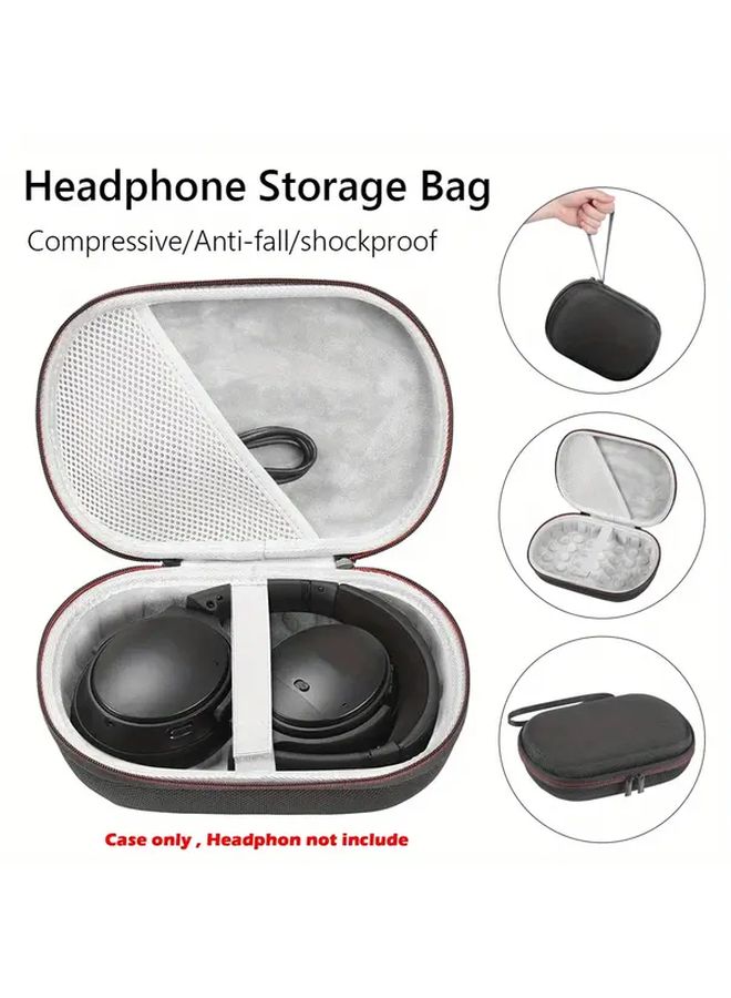 Black Hard Case for TUNE and Live Series Headphones Travel Friendly Carrier - Image 2