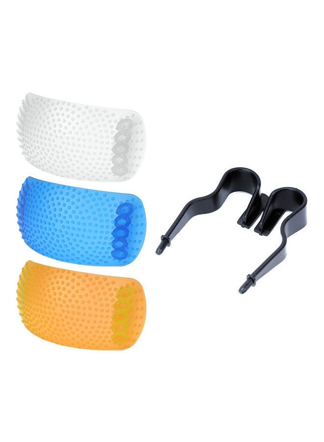 NIBEMINENT 3-Piece Pop Up Flash Diffuser Multicolour
