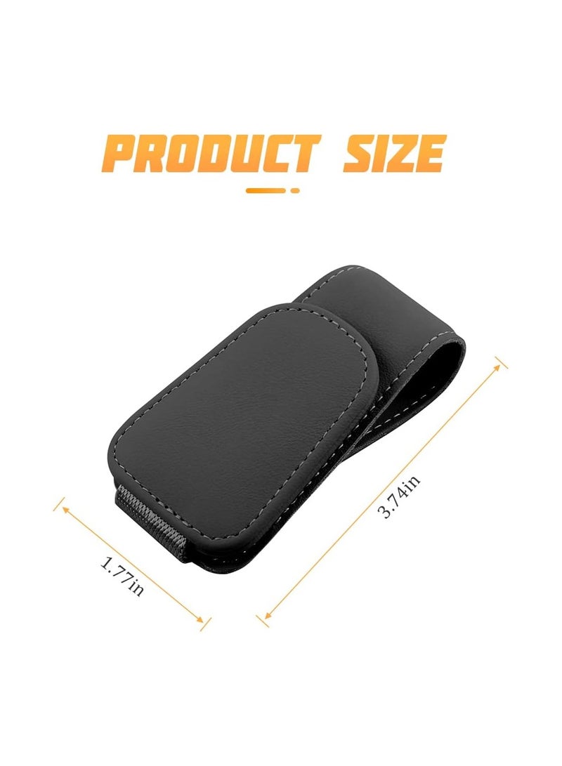 Generic 1 Pieces Car Visor Sunglasses Holders,Sunglass Holder for Car Visor (Black)  - Image 2