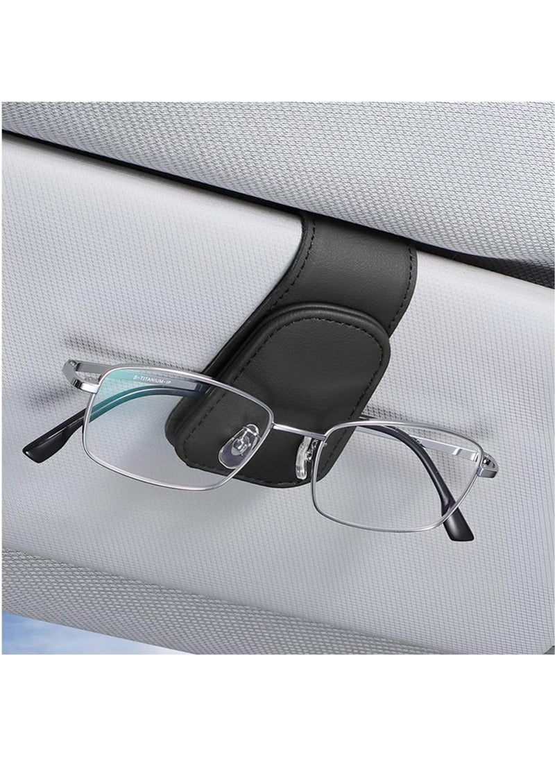 Generic 1 Pieces Car Visor Sunglasses Holders,Sunglass Holder for Car Visor (Black)  - Image 1