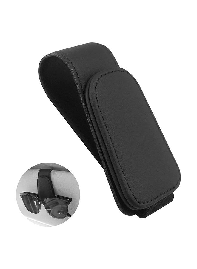 1 Pieces Car Visor Sunglasses Holders,Sunglass Holder for Car Visor (Black) - Image 1