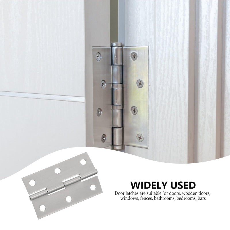2 5 Inch 20Pcs Stainless Steel Door Hinges Universal Cabinet Window Furniture Hardware - Image 4