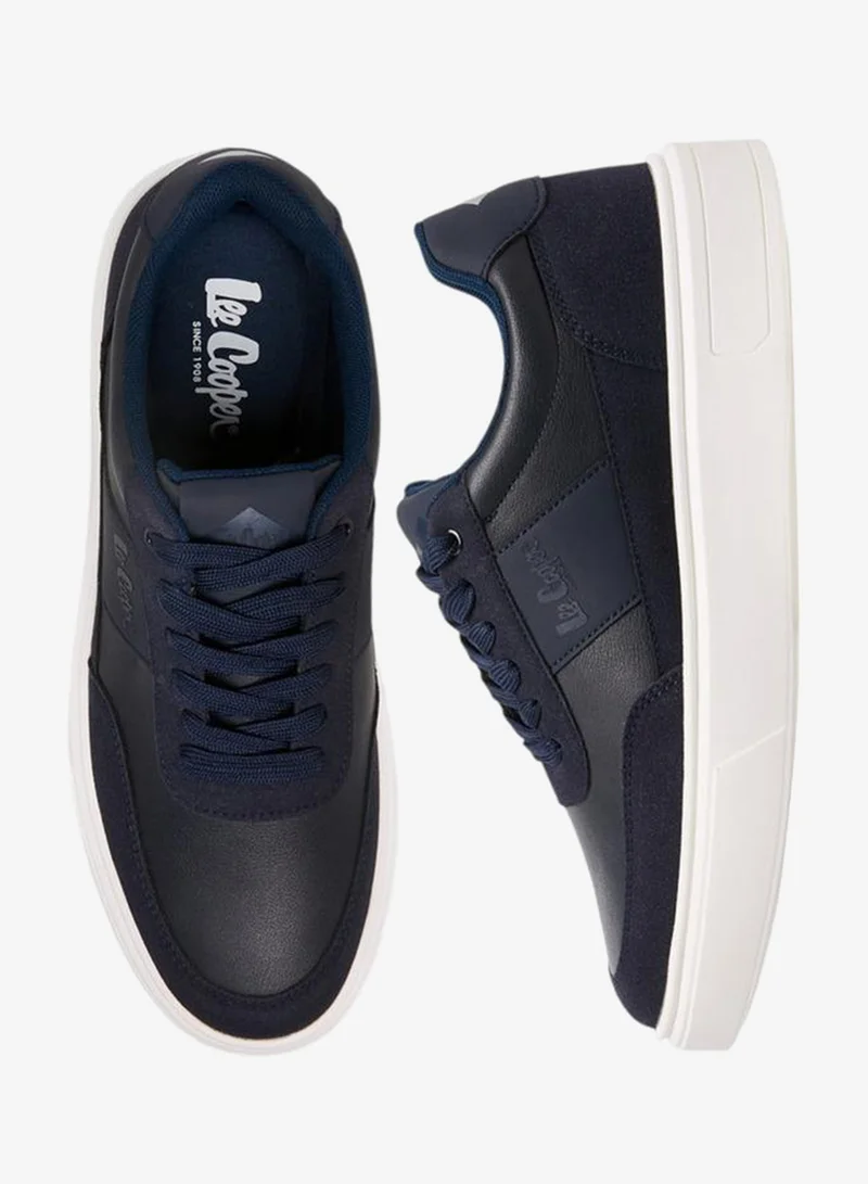 Lee Cooper Men'S Solid Lace-Up Sneakers