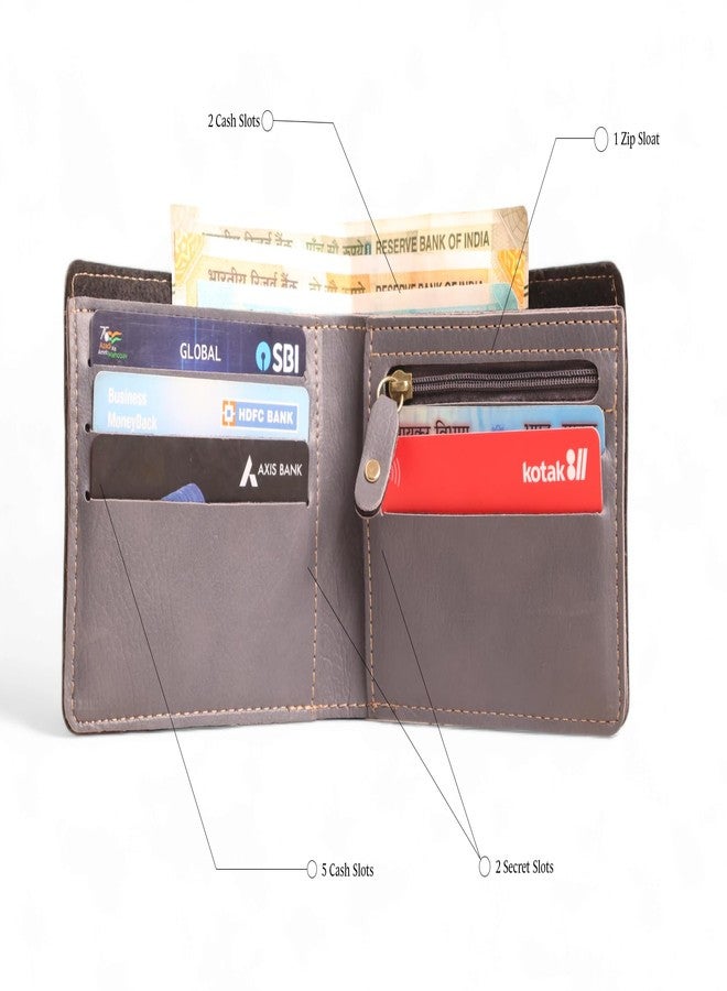 THE CUSTOMISED GIFT Set with Pesronalized Leather Wallet, Keychain, and Pen, 3-Piece Premium Box Set (Grey) - Image 4