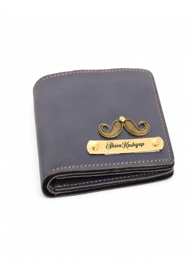 THE CUSTOMISED GIFT Set with Pesronalized Leather Wallet, Keychain, and Pen, 3-Piece Premium Box Set (Grey) - Image 3