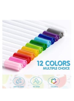 ARCOON ARCOON Erasable Drawing Board for Kids, Toys for Toddlers Aged 3 to 8 Years, Reusable Drawing Book with 12 Colored Markers, Educational Learning Toys for Kids, Birthday Gifts.  - Image 5
