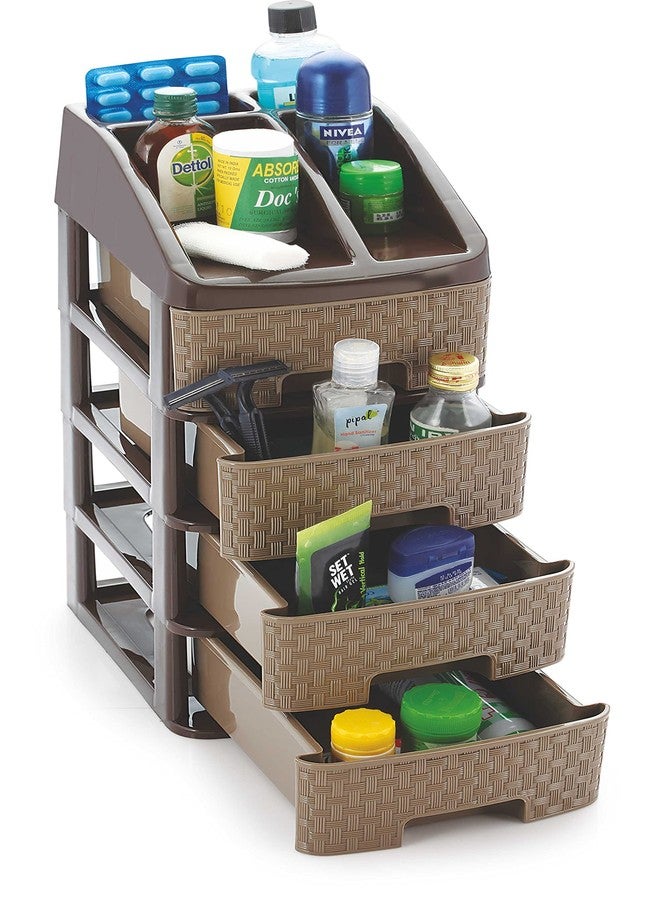 Nakoda Plastic 4-Tier Drawer, Assorted Colour, (21.4 X 17.3 X 37.5) Cm - Image 5
