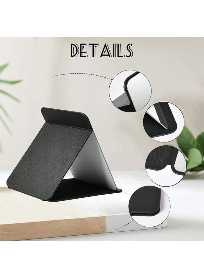 DUNISO Folding Makeup Mirror with PU Leather， Portable Travel Mirror, Folding Mirror with Stand Portable, Desktop Vanity Mirror for Office Desk,Vanity Table, Travel, Camping， 25.5 * 18CM  - Image 3