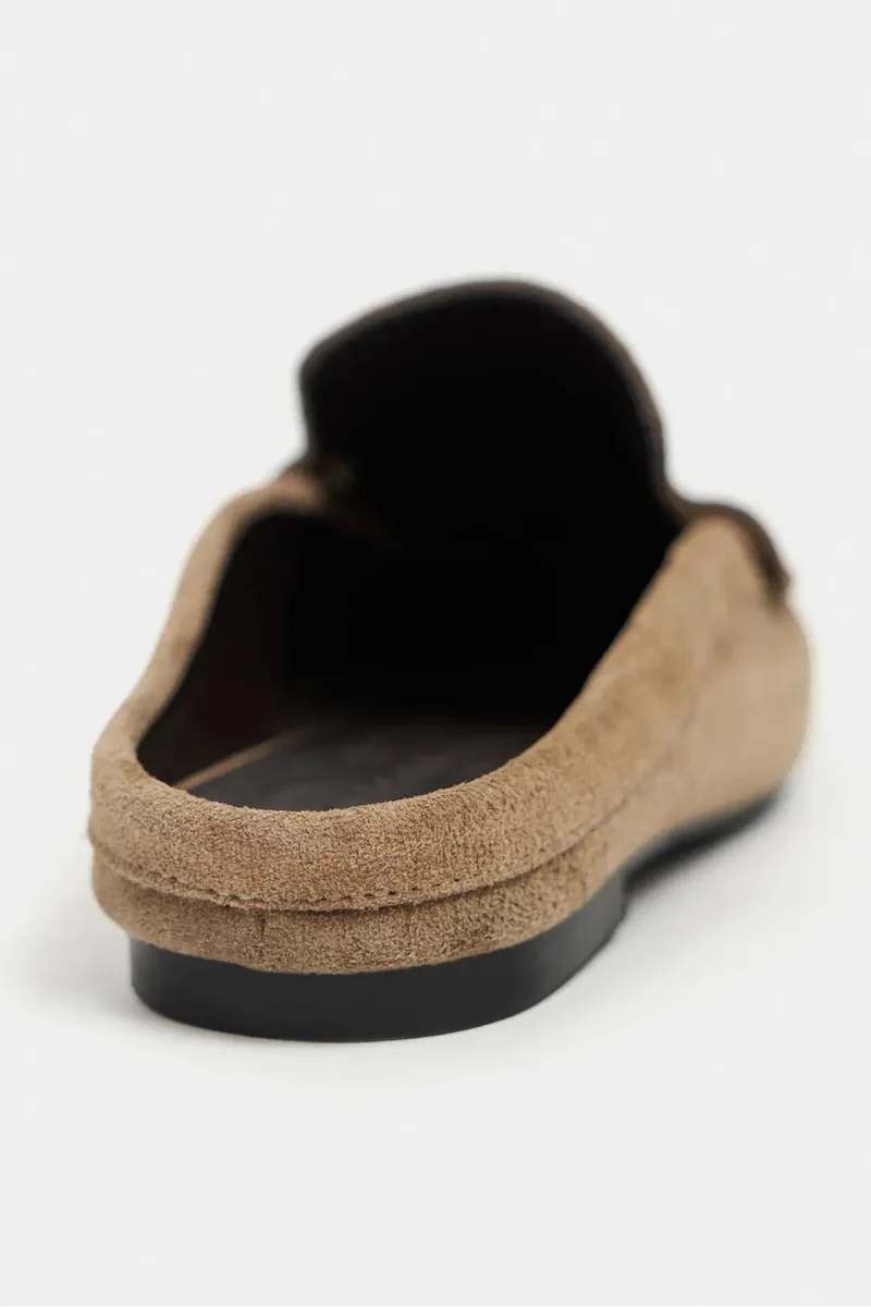 Nisantasi Shoes  Loba Suede Leather Loafers Mules for Women | Best Price UAE